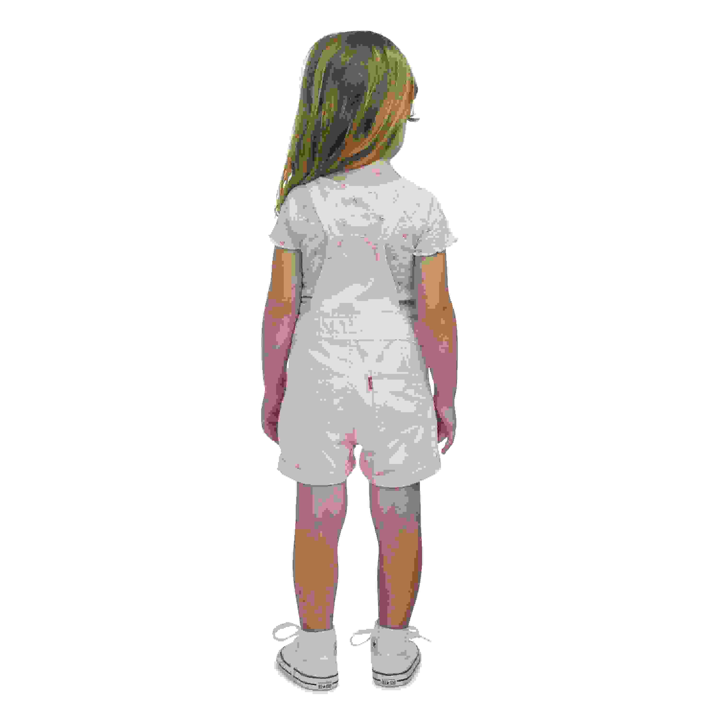 Levi's Knot Strap Toddler Girls' Pink Wash Denim Shortalls